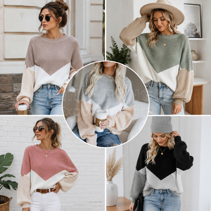 Wholesale Women Winter Wear 100% <b>Acrylic</b> Sweater Loose Fit Balloon Sleeve Knitwear Pullover Bangladesh Factory Stocklot Ladies - Product Image 2