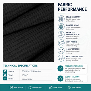 Tissu de performance pour paréos de plage 170 GSM de qualité supérieure, 77 % nylon, 23 % élasthanne, séchage rapide, sans PFAS - Product Image 3