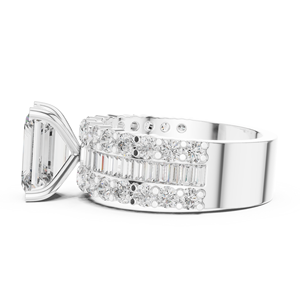 Anillo de Piedra de Nacimiento de 14K |   Joyería de Regalo de Lujo Personalizada con Diamante Redondo de Corte Brillante Creado en Laboratorio |   Estilo Étnico - Product Image 4