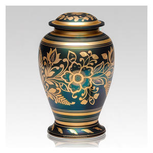 Urna Funeraria de Latón Macizo Tallada Personalizable de Primera Calidad, Estilo Europeo/Americano, Contenedor Duradero para Guardar Cenizas de Adultos y Mascotas - Product Image 4