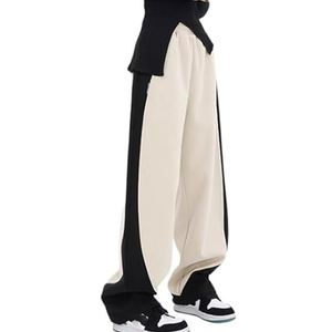 Pantalon de survêtement Hip Hop pour homme 2026, ODM, imperméable, écologique, en tissu peigné épais, taille élastique avec cordon de serrage, coupe large - Product Image 4