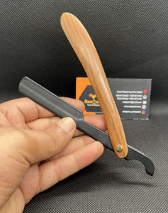 Wholesale Professional Manual Stainless Steel Barber Straight <b>Razor</b> Pakka Wooden Handle Swing Lock Shave Face Body-Sustainable - Product Image 2