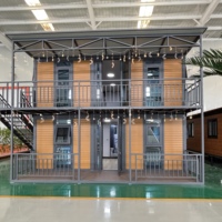 Maison préfabriquée en acier de haute qualité de 40 pieds, extensible, avec 3 chambres, villa préfabriquée de luxe et sécurisée