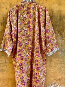Long Sleeve <b>Sequin</b> Kimono Pool Party Bandeau Bra Robe with Hand Embroidery Rayon Wrap with Ruffle Lace 1 Piece - Product Image 6