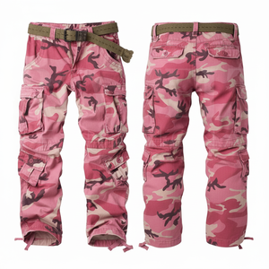Custom Camouflage Clothing Manufacturer Cargo Pants Premium Quality Multi Pocket Cotton Polyester Style Outdoor Casual <b>Trousers</b> - Product Image 6