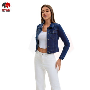 Ryan Pro Gear <b>Customized</b> <b>Denim</b> <b>Jacket</b> For Women Breathable and Comfortable Fabric with <b>Customized</b> Logo OEM Design - Product Image 1