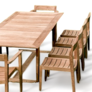 Modern Minimalist Design Patio Dining Wood Furniture Set with Durable Material For Home Furniture Decoration and <b>Garden</b> - Product Image 6
