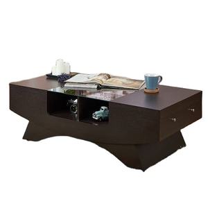 Mesa de centro con Dror para el hogar, mueble cuadrado de madera, moderno, Color negro, para Hotel y sala de estar - Product Image 1