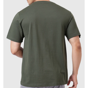 เสื้อยืดคอกลมผ้าฝ้ายทรงปกติสำหรับผู้ชายสีขาวล้วน น้ำหนัก 180 กรัม แต่งขอบตัดสี แห้งเร็ว ระบายอากาศได้ดี รับผลิตตามสั่งขายส่ง - Product Image 6