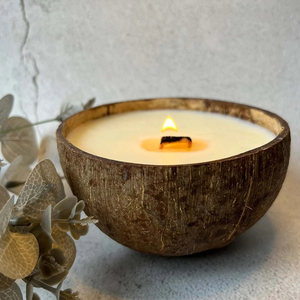 Coconut <b>candles</b> tropical style wedding party table decor best quality natural coco shell <b>candle</b> - Product Image 5