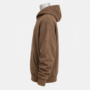 Trendy Men's Acid Wash <b>Hoodie</b> with a Cozy Fabric, Vintage Wash Effect, and Modern Fit for Streetwear and Casual Styles - Product Image 5