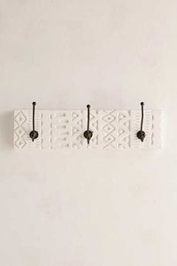 Trending Round Wooden <b>Wall</b> Hook Floral Design Metal Hook Rustic Home Decor Entryway Organizer Storage Hanger - Product Image 5