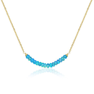 Collar de Cadena con Barra Curva para Mujer, Elegante y Minimalista - Product Image 3