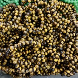 Pulsera de Ojo de Tigre Natural de 8mm, Pulseras de Piedras Preciosas Elásticas, Cristal Curativo, Piedra de Protección, Unisex, Venta al Por Mayor - Product Image 3