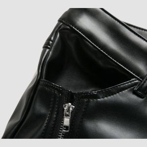 Men Slim <b>Leather</b> <b>Pants</b> - Product Image 4
