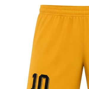 Soccer Team Uniform Shorts Men Women Yellow Black Waistband Athletic Sports Shorts Breathable Lightweight Soccer Kit <b>Pants</b> - Product Image 3