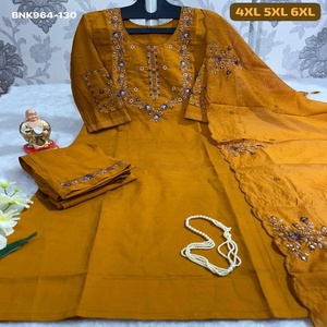 Último diseño de Kurti de viscosa con un aspecto magnífico y trabajo manual, con conjunto de pantalón y dupatta. Proveedor mundial a precio de mayorista. - Product Image 1