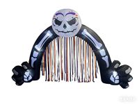 Arche gonflable d'Halloween en forme d'araignée avec lumières LED, en polyester, pour usage extérieur (environ) 417 cm