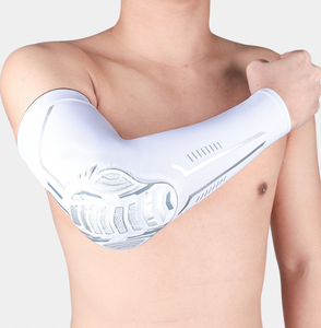 Manchon de protection de coude et de bras de sport à compression, flexible et respirant, avec structure alvéolée anti-collision pour le basketball et le football - Product Image 2