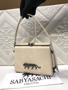 Sabyasachi Premium Quality Evening Rose Sequin Clutch Soft Heritage Pattern Purse Festive Collector's Piece - Product Image 3