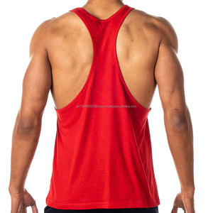 Singlet de sport décontracté pour homme OEM, débardeur en coton et élasthanne personnalisé, débardeur de sport pour la musculation et le fitness, technique lavée - Product Image 5