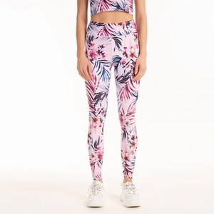 Womens Nylon-Spandex Blend <b>Workout</b> <b>Leggings</b> High-Waisted Gym Pants <b>with</b> <b>Pockets</b> Stretch Fitness Yoga Wear - Product Image 2