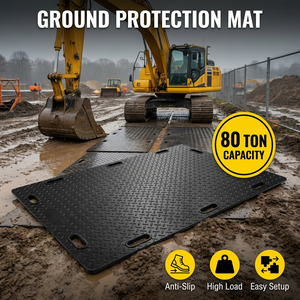 Tapis de protection de sol robustes WLT 4x8, plaques de chemin, tapis anti-boue pour chantiers de construction, <span class=keywords><strong>prix</strong></span> d'usine <span class=keywords><strong>en</strong></span> gros - Product Image 3
