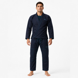 Kimono de BJJ para Adultos, Unisex, Azul Oscuro, 100% Poliéster, Duradero, Corte Regular, Ropa de Artes Marciales - Product Image 4