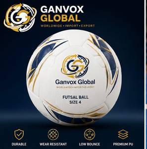 ลูกฟุตซอล Ganvox Global ขนาด 4 วัสดุ PU สำหรับฝึกซ้อมและแข่งขันในร่ม ทนทาน น้ำหนัก 0.41-0.44 กก. - Product Image 2