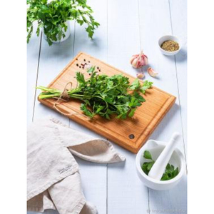 Planche à découper en bambou bio écologique pour la cuisine, robuste, avec crochet de suspension en métal, à bas prix - Product Image 6