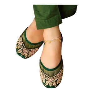 STAR IMPEX Nouveautés Chaussures plates à lacets pour femmes, style Punjabi indien/pakistanais, antidérapantes, confortables, couleurs/tailles personnalisées - Product Image 4