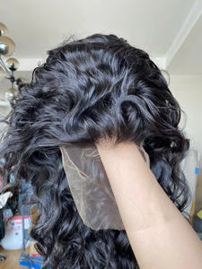 Vierge cambodgienne Remy fermeture naturelle vague Extensions naturel noir non traité brut doux main se sentant lâche cheveux humains - Product Image 3