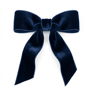 Neelkamal Industries - Cinta de Terciopelo de una Cara de 25 mm, 100% Poliéster, Resistente al Encogimiento, Color Azul Marino, Decoración de Lujo - Product Image 1