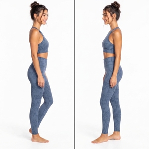 Conjunto de Yoga para Mujer con Cintura Elástica y Segura, Ajuste Cómodo y Reforzado, Hecho con Material Transpirable de Alto Rendimiento - Product Image 4