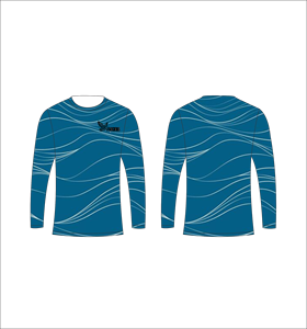 Camiseta de Manga Larga Sublimada Personalizada con Estampado Abstracto de Mármol, Cuello Redondo, Ropa Deportiva de Alto Rendimiento, Ropa Ferocious - Product Image 4