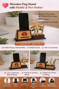 Elegante Portalápices de Madera Personalizado con Impresión - para el Día de la Madre y el Día del Padre - Product Image 2
