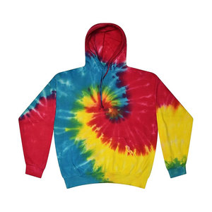 Sudadera con Capucha Ligera para Hombre, Estilo Clásico Tie-Dye, con Mangas Largas, Capucha Ajustable y Bolsillo Tipo Canguro - Product Image 1
