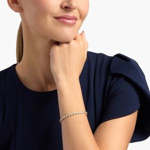 Diamond Slinky Fashion <b>Bracelet</b> in White Gold - Product Image 4