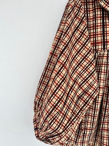 Chemisier à carreaux 100 % coton pour femme, haut à manches longues en gingham, décontracté, style bohème, ample, léger, pour l'été - Product Image 2