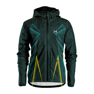 Chaqueta Cortavientos con Capucha, Impermeable, Transpirable, de Nailon Recubierto, con Cierre, Diseño con Patrón, Ecológica, de Alta Calidad, para Primavera, Venta al Por Mayor - Product Image 4