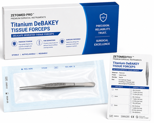 Pinzas Quirúrgicas de Titanio DeBAKEY para Tejido, Instrumento Quirúrgico Vascular Atraumático ZETOMEDPRO - Product Image 5