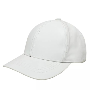 Gorras de Béisbol de Piel de Oveja Auténtica, Estilo Deportivo, Color Sólido, Ajustables, de 6 Paneles, Transpirables, Impermeables, Unisex para Exteriores - Product Image 1