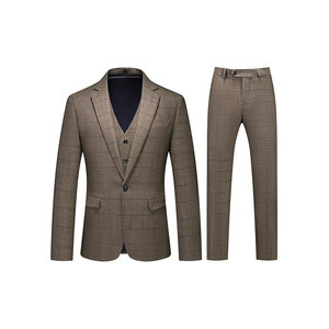 Chaleco, abrigo y pantalón con pliegues frontales, cuello mandarín, tela lavada de ganchillo - Product Image 4