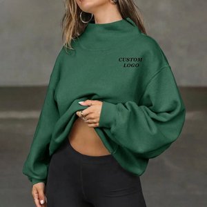 Sweat-shirt à capuche surdimensionné pour femme avec logo personnalisé, en molleton, à manches longues, brodé, vente en gros, fabricant - Product Image 5