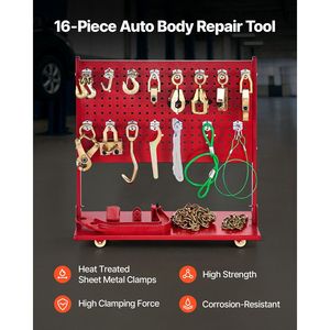 Raddrizzatore per telai auto 6T, attrezzatura per riparazione carrozzeria, pompa idraulica a pedale 6000 PSI con montante girevole incluso - Product Image 5