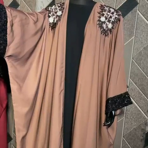 Prix de gros Nouvelle Abaya modeste en mousseline unie simple, Robe islamique de soirée/cérémonie pour femmes musulmanes, Taille personnalisée - Product Image 5