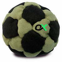 Oxva Industries Hacky Sack de Gamuza de 32 Paneles, Relleno de Arena, Pelota de Patada, Juguete de Malabares Freestyle, Personalizado, Ligero y de Alta Calidad