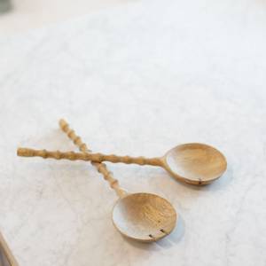 Ustensiles de cuisine écologiques faits à la main, tendance, très vendus, cuillères en bois naturel, article indispensable - Product Image 1