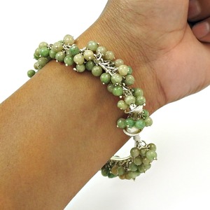 Bracelet en pierres précieuses aventurine verte et pierre de lune, design élégant, pour femmes, argent sterling 925, bijoux bohèmes au prix le plus bas - Product Image 2