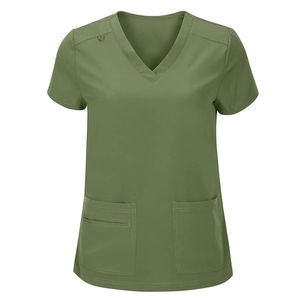 Conjunto de Uniformes Médicos para Mujer - Blusa y Pantalones de Manga Corta para Doctoras y Enfermeras - Product Image 1